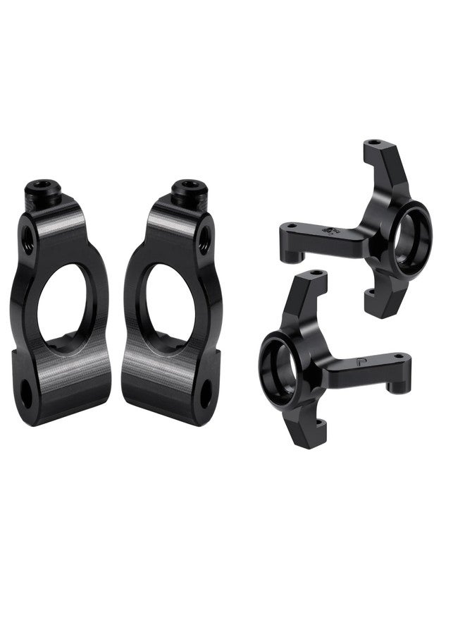JGGZONE RC Aluminum Front Steering Knuckles Caster Blocks C Hubs Carriers for 1/24 Buggy Losi Micro-B Upgrades (Front Steering Cup & Caster Block) - Image 1